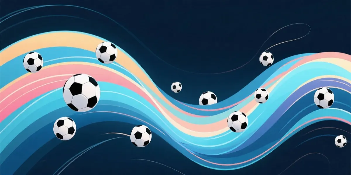 数据波形图与足球元素